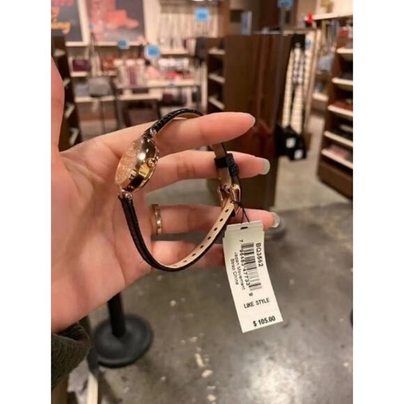 Fossil BQ3562 Kerrigan Mini Three-Hand Black Leather Watch - Picture 4 of 7